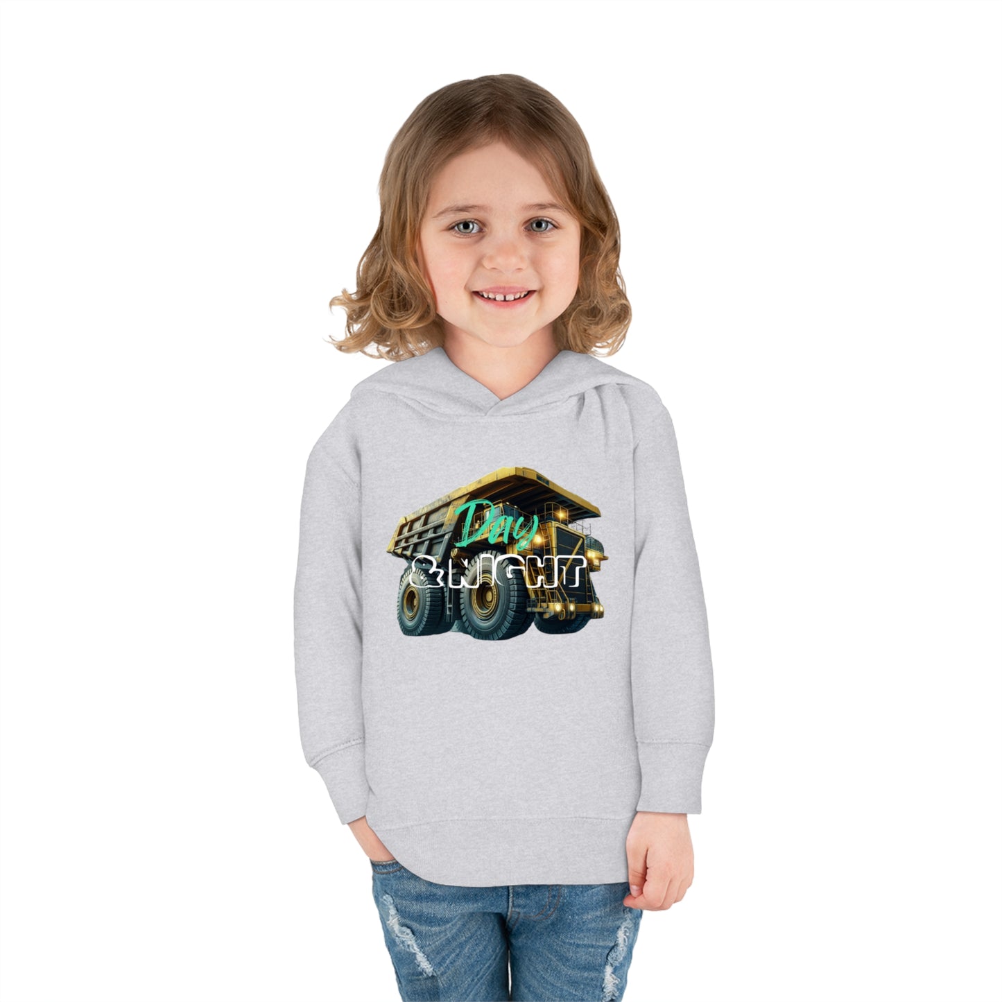 Day & Night Dump Truck Toddler Hoodie