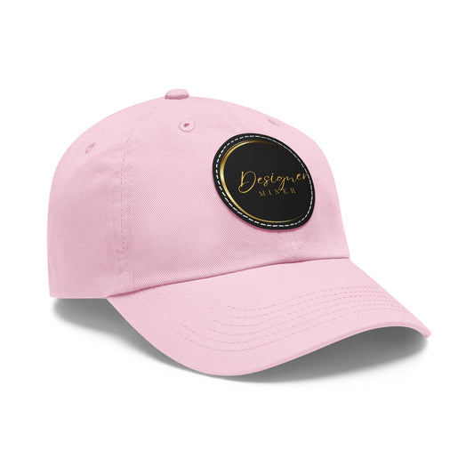 Designer Miner design Hat with Leather Patch