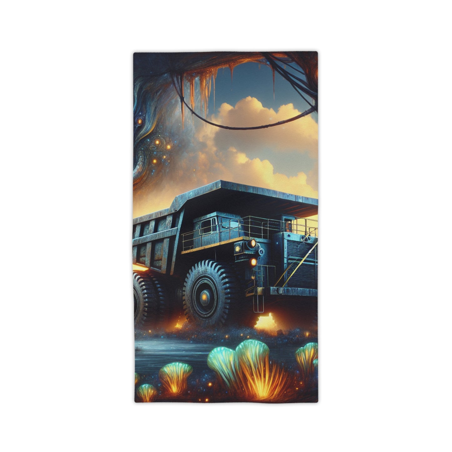Dump Truck Fantasy Beach Towel