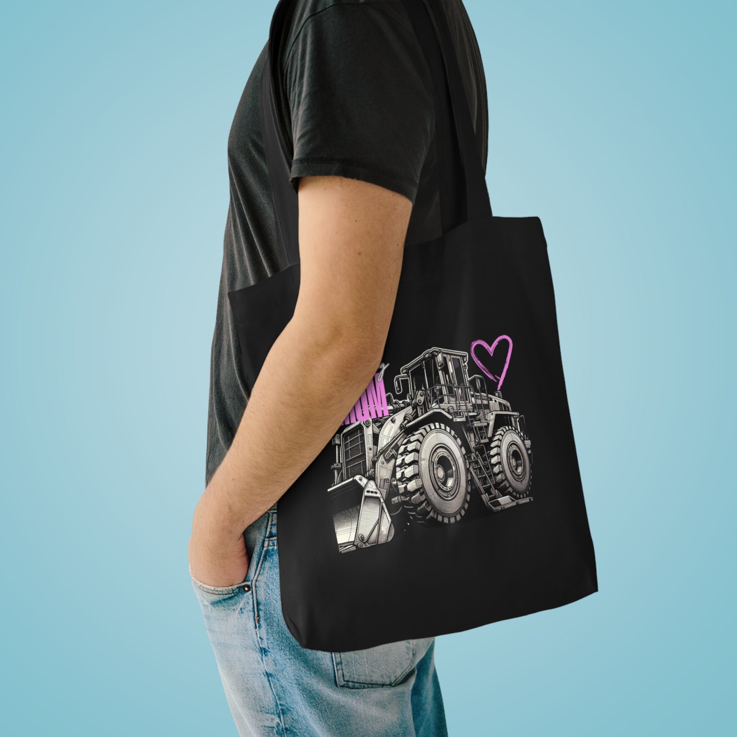 Mining Mum Loader Design Cotton Tote Bag
